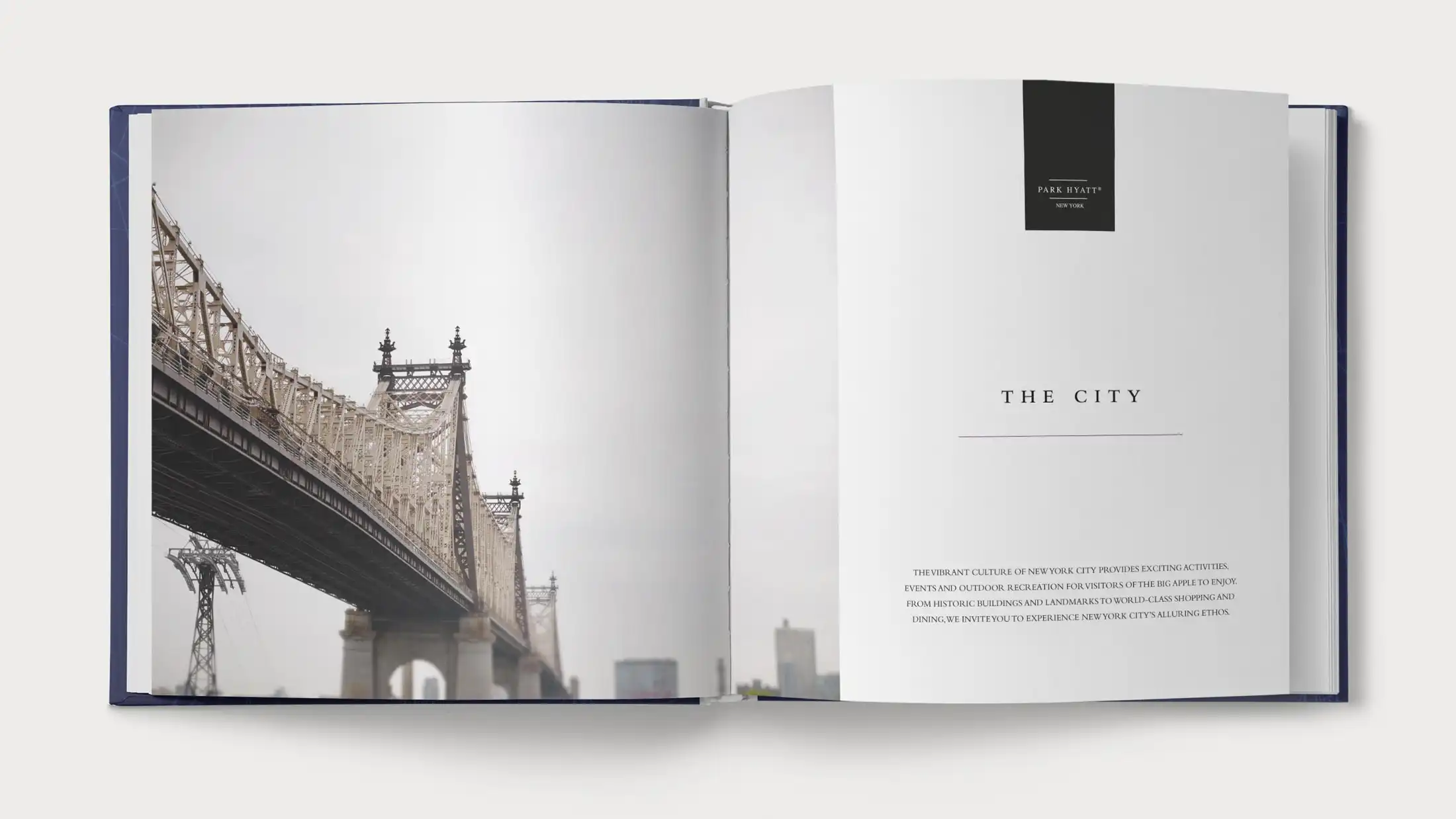 Coffee table book Park Hyatt New York desing