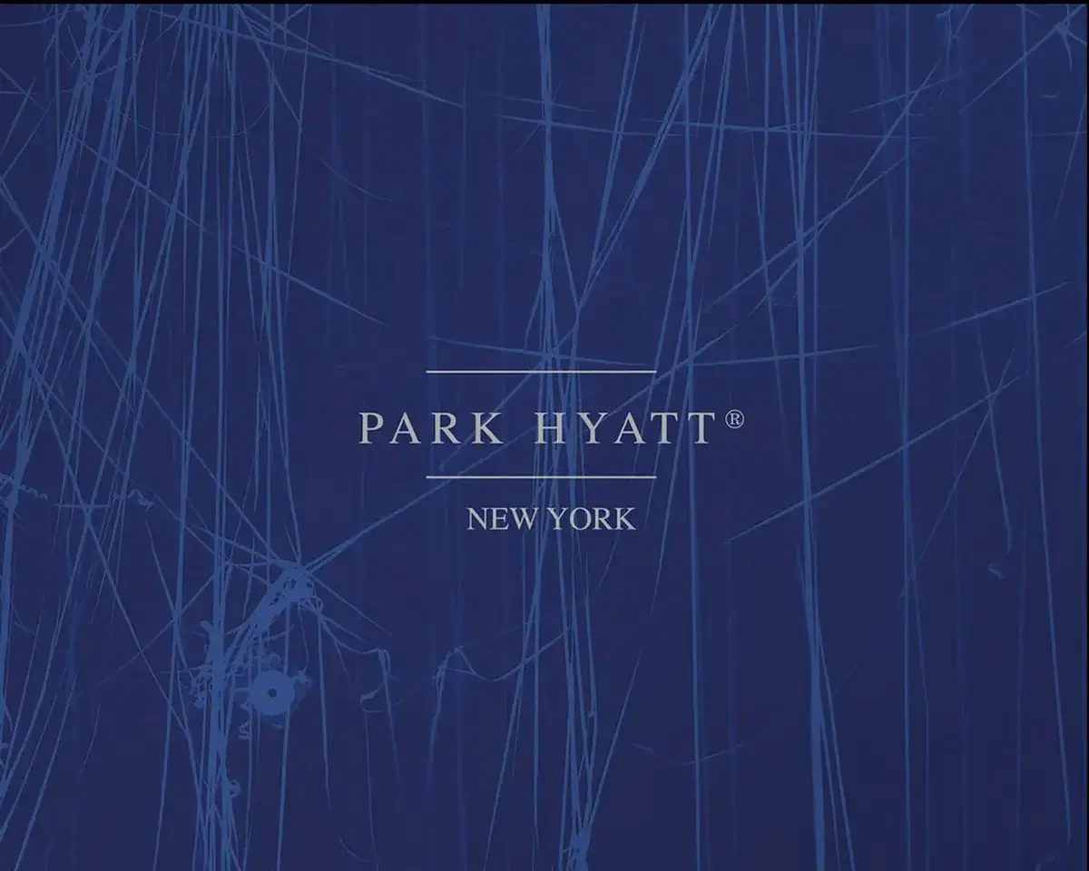 Cover design coffe table book park hyatt